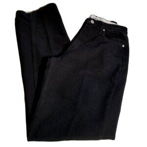 Riders By Lee Comfort No Gap Waistband Stretch Womens Black Jeans 28X32 Straight